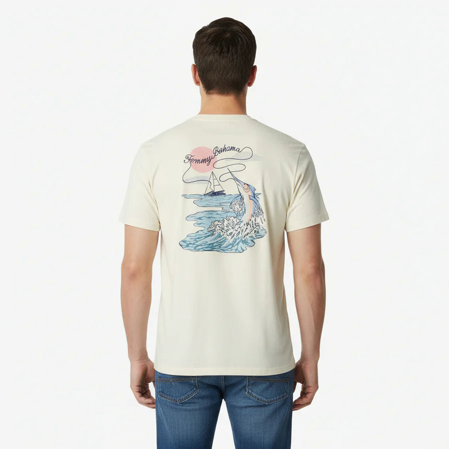 Tommy Bahama Men's Reel Catch T-Shirt - Vanilla Ice
