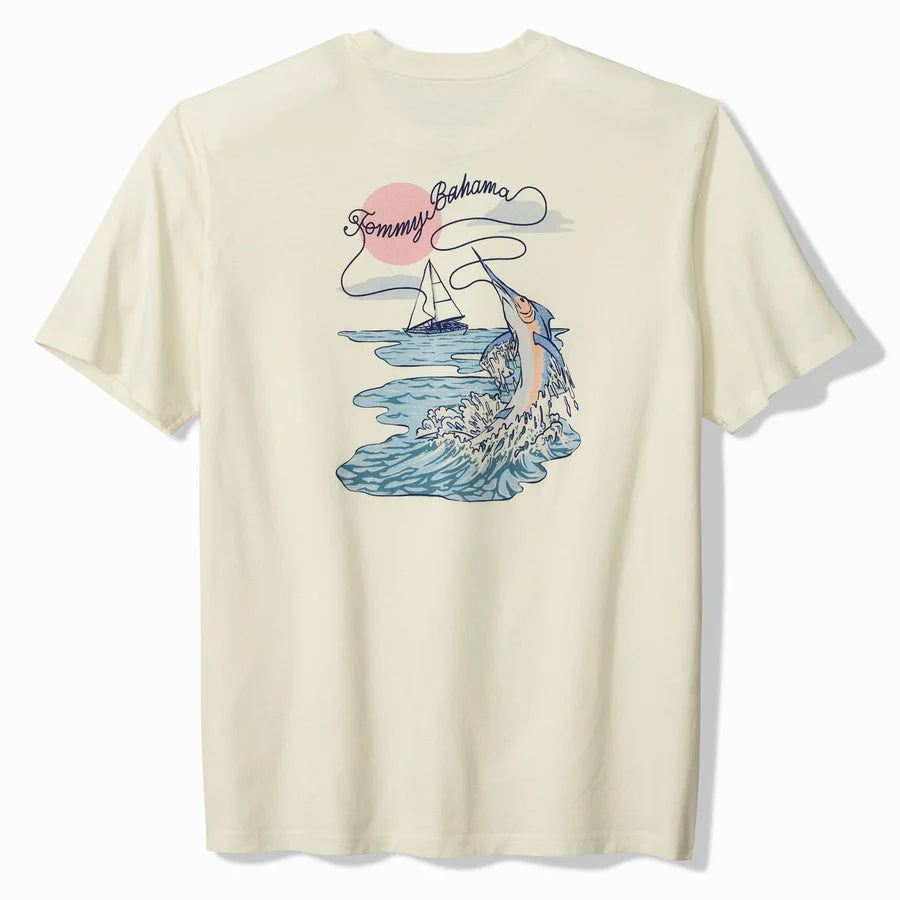Tommy Bahama Men's Reel Catch T-Shirt - Vanilla Ice
