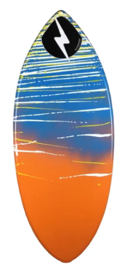 Zap Wedge Medium Skimboard 45 x 20 Inches Blue/Orange