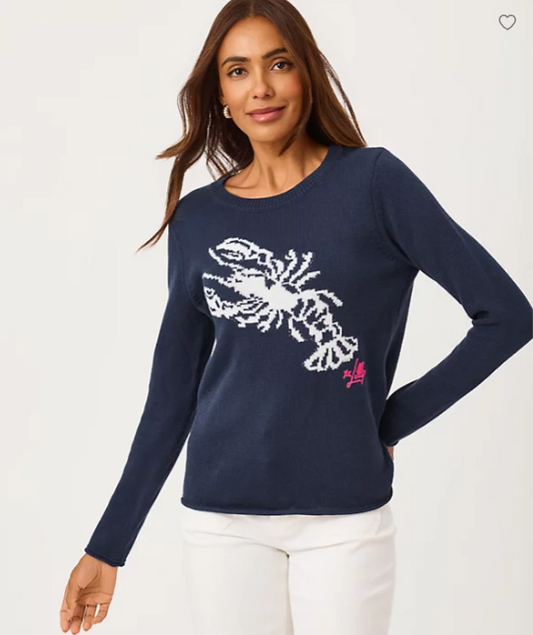 Lilly Pulitzer Kellyn Sweater Low Tide Navy
