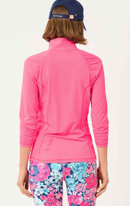 Lilly Pulitzer UPF 50+ Luxletic Justine Half Zip Jacket Cherry Blossom Pink
