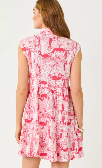 Lilly Pulitzer Arley Dress Thar She Blows - Paradise Punch