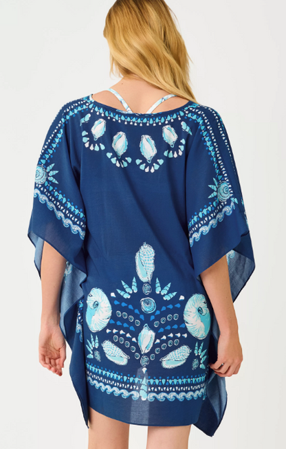 Lilly Pulitzer Airsy Coverup Starlight Navy