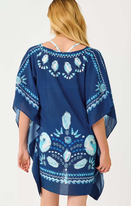 Lilly Pulitzer Airsy Coverup Starlight Navy