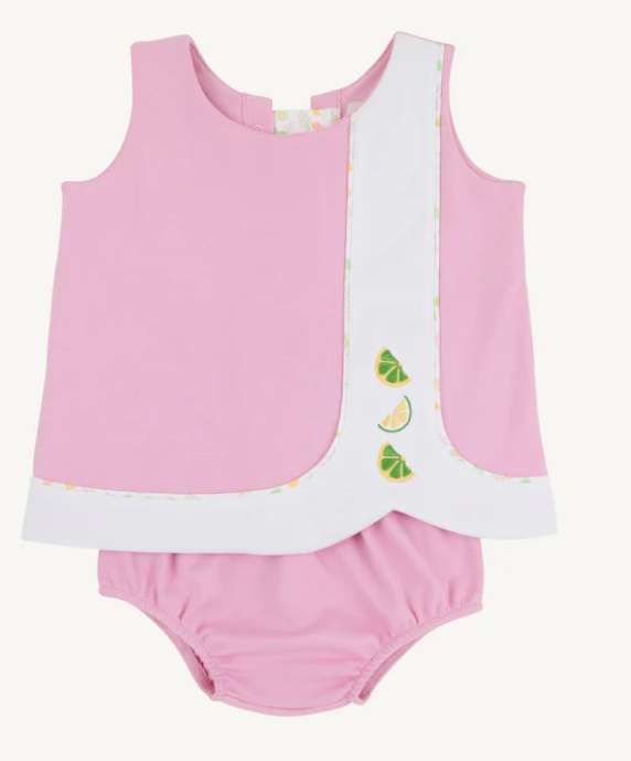 Beaufort Bonnet Tilly Snap Set (Bloomers) - Pier Party Pink & Citrus Style