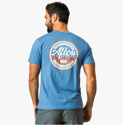 AFTCO - United Tee - Azure Heather