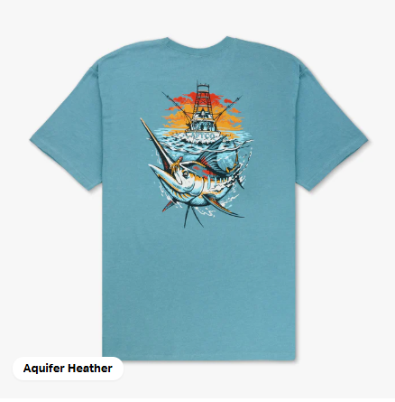 AFTCO - Ship Out Tee - Aquifer Heather