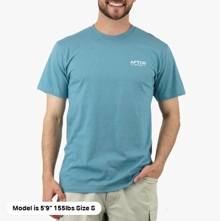 AFTCO - Ship Out Tee - Aquifer Heather