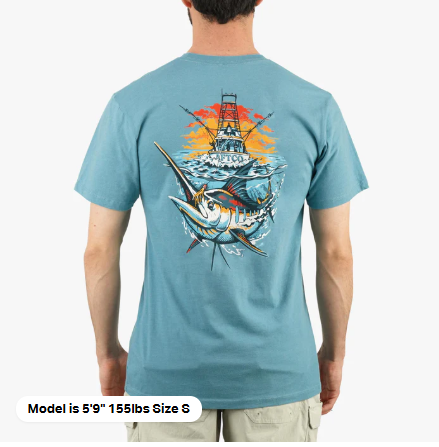 AFTCO - Ship Out Tee - Aquifer Heather