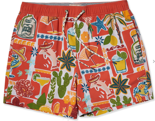 Party Pants 5 Inch Unlined Short - Drinko De Mayo Red | Party Starter