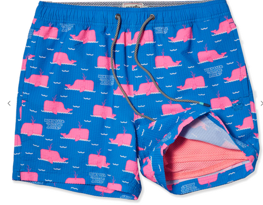 Party Pants 5 Inch Lined Short - Moby Says What Blue| Party Starter