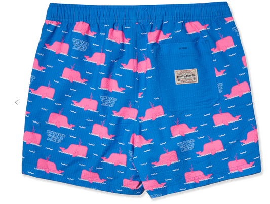 Party Pants 5 Inch Lined Short - Moby Says What Blue| Party Starter