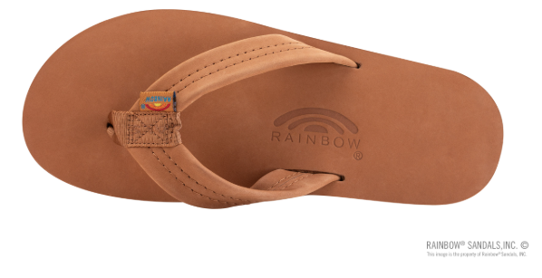 Rainbow - Men’s Sandals - Tan and Blue