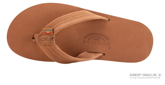 Rainbow - Men’s Sandals - Tan and Blue