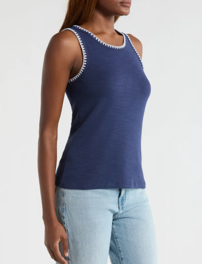Tommy Bahama Ashby Isles Crochet Tank Bold Blue