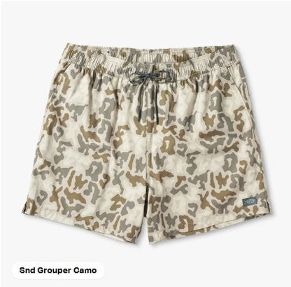 AFTCO Strike Swim Shorts | Sand Grouper Camo