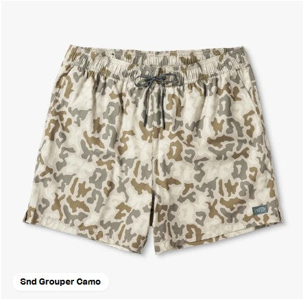 AFTCO Strike Swim Shorts | Sand Grouper Camo