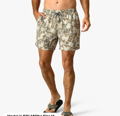 AFTCO Strike Swim Shorts | Sand Grouper Camo