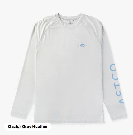 AFTCO Samurai Long Sleeve | Oyster Gray Heather
