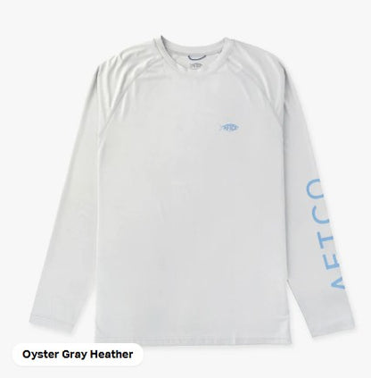 AFTCO Samurai Long Sleeve | Oyster Gray Heather