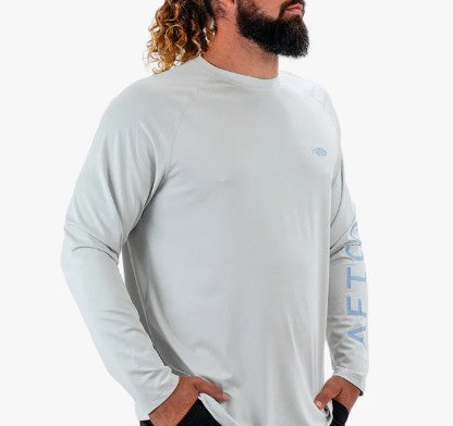 AFTCO Samurai Long Sleeve | Oyster Gray Heather