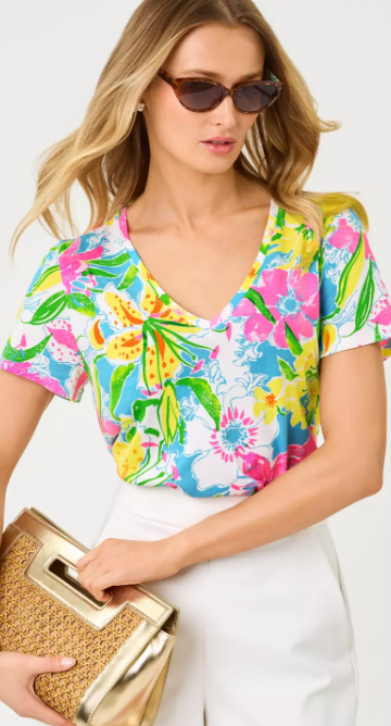 Lilly Pulitzer Maryetta Top - Lovely Lilly