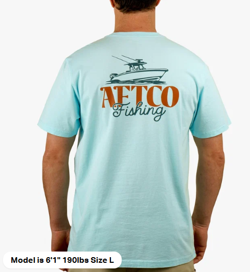AFTCO - Dreamer SS Boat Tshirt - Clearwater