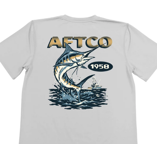 AFTCO - Aftco Boy's Sightings T-Shirt - Silver