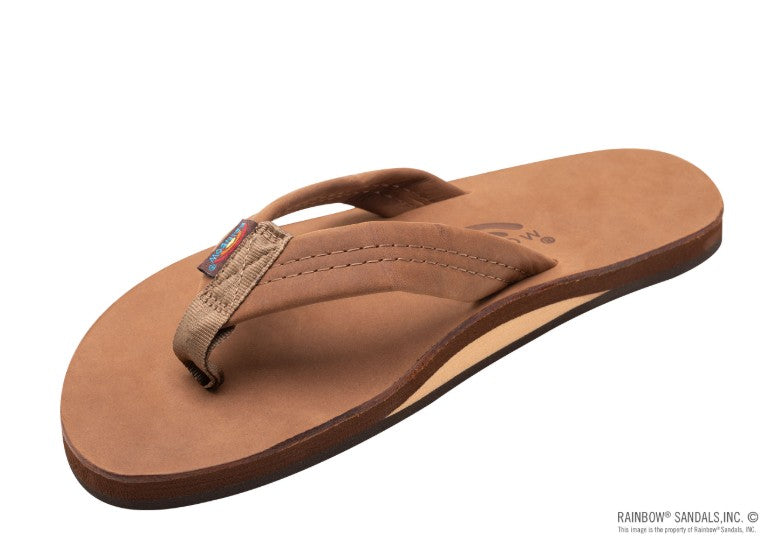 Rainbow - Men’s Single Layer Premier Leather with Arch Support 1" Strap