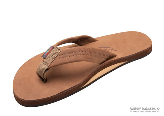 Rainbow - Men’s Single Layer Premier Leather with Arch Support 1" Strap