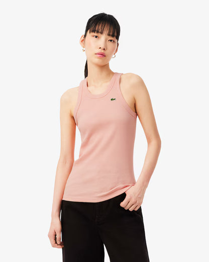 Lacoste Women's Slim Fit Cotton Tank Top | Rose