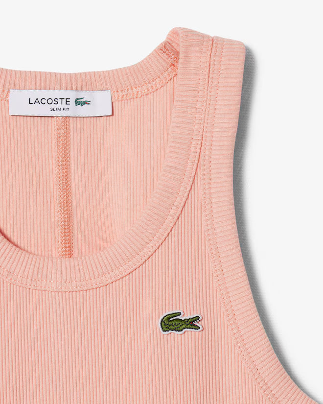 Lacoste Women's Slim Fit Cotton Tank Top | Rose