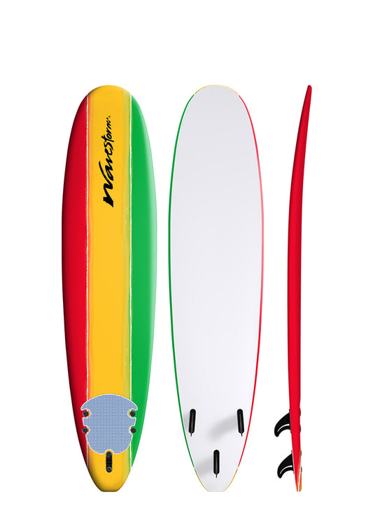 Wavestorm  8ft Surfboard | Tri Color Solid