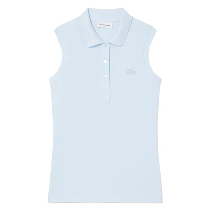 Lacoste Slim Fit L.12.D Sleeveless Stretch Golf Polo Light Blue