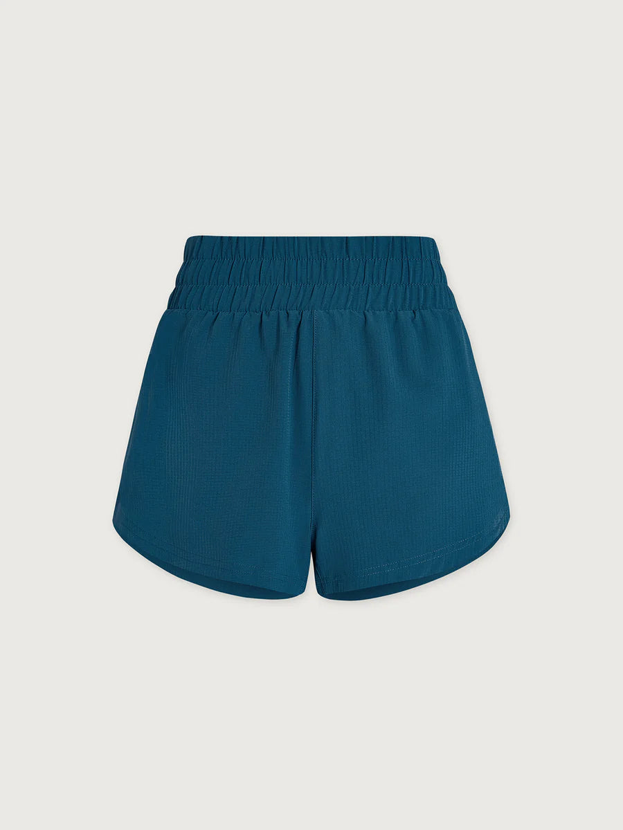 Varley  Kallin Piped Running Short - Mallard Blue