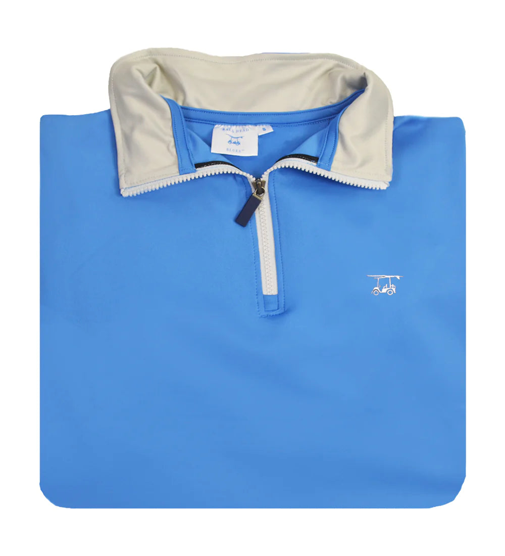 Dogwood Quarter Zip-Solid Regatta-Bald Head Blues