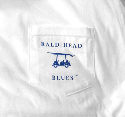 Island Tee-Short Sleeve Golf Cart-White-TEECARTW-Baldhead blues