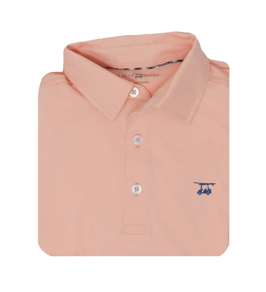 Albatross Polo -Solid peach-PALBATROSS-P- Baldhead Blues