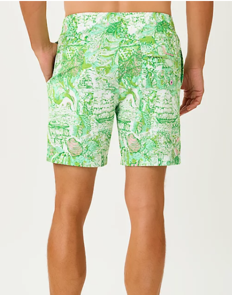 Lilly Pulitzer - Del Lago 6” Swim Trunks