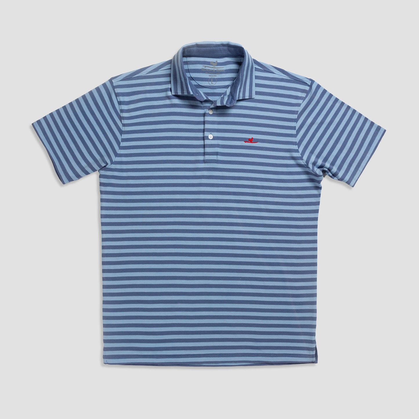 Beach & Barn - The Good Hang Polo - Blue Stripe