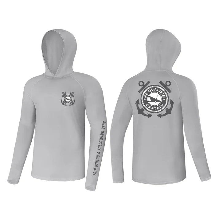 Qualified Captain Captain Sun Hoodie | Silver