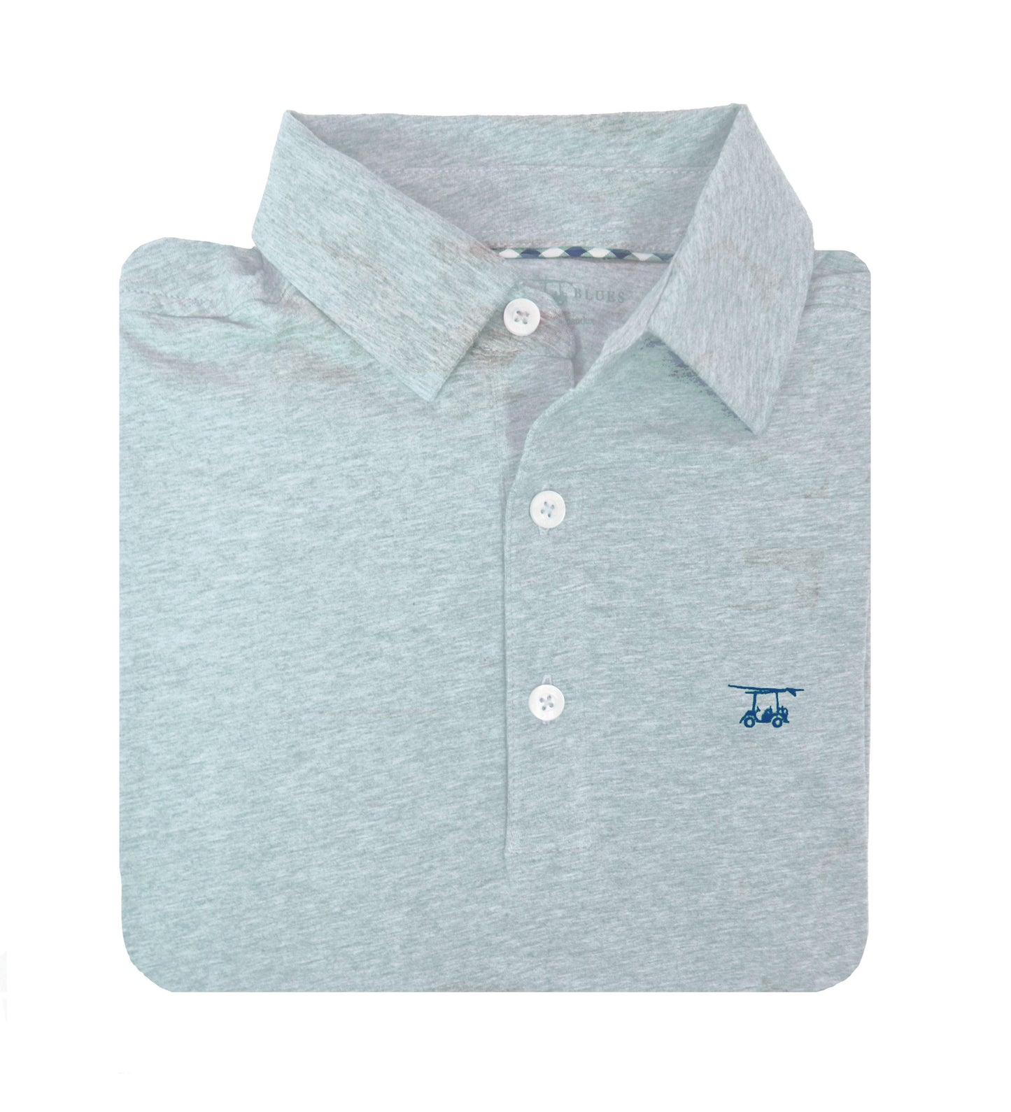 Limited Edition Polo-Heather Light Grey-Bald Head Blues