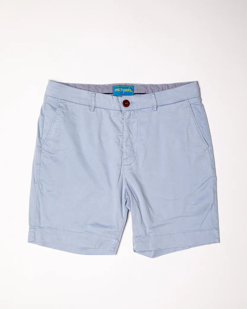 Michaels Solid Pima Cotton Stretch Short - Light Grey