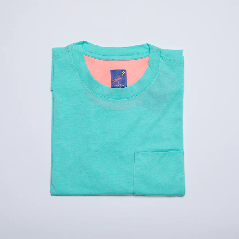 Michael's Men's Solid Crew Neck T-Shirt - Aqua
