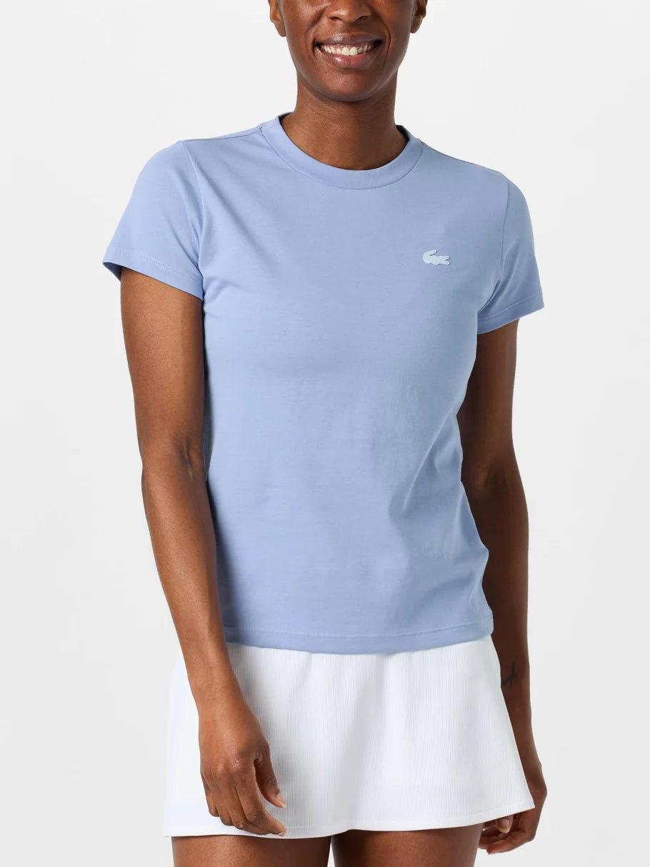 Lacoste Women's Ultra Dry Technical Cotton T-Shirt | Blue