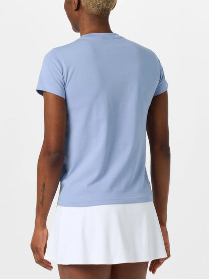 Lacoste Women's Ultra Dry Technical Cotton T-Shirt | Blue
